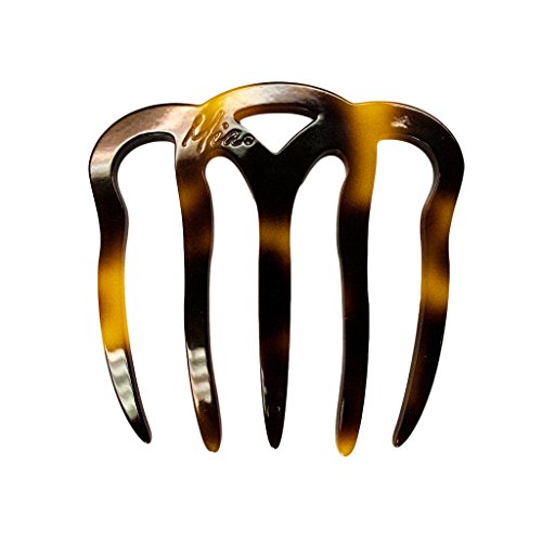 Mia Hair Comb Hair Accessory Updo Styling Tool for Women, Teens, Girls, Made of Beautiful Quality Acrylic Material - Tortoise Brown