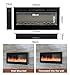 FIDOOVIVIA 40 Inch Electric Fireplace Wall Mounted Electrical Fire Suite with 9...