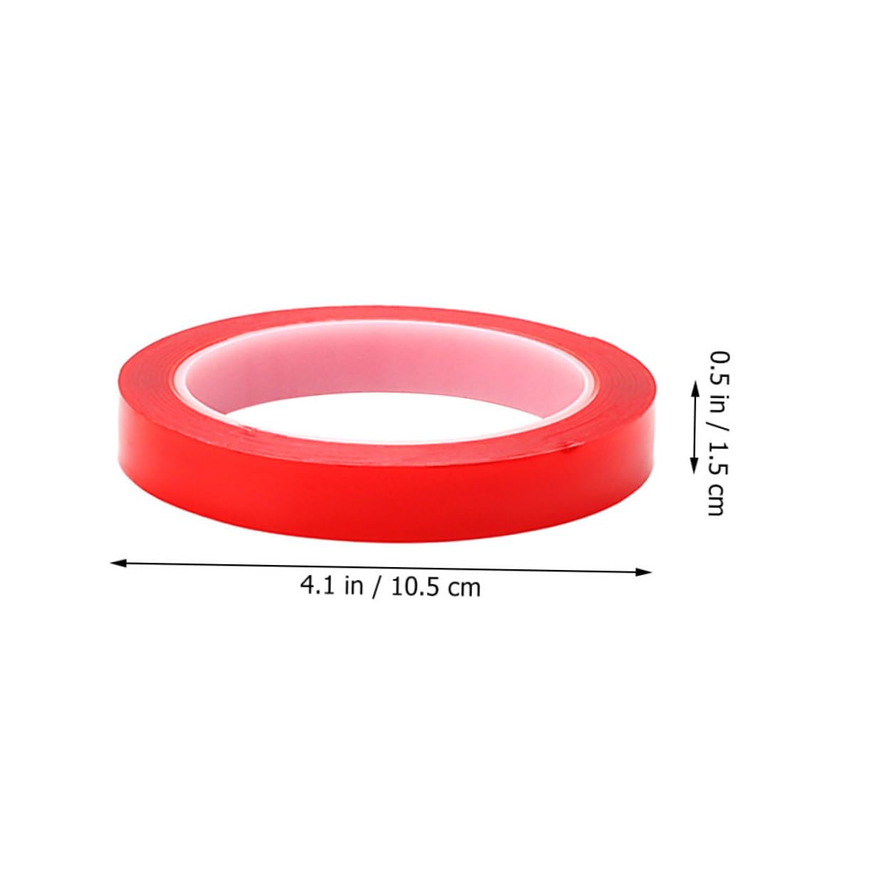 Uonlytech 4 Rollen Bürokratie im Freien doppelseitiges klebeband für stoff Dasselbe drinnen Multifunktion schwer Starkes Band dickes Klebeband breites Klebeband Mehrzweckband Acrylsäure rot