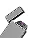 OIIKURY Electric Lighter USB Rechargeable Tesla Coil Double Arc Windproof Flameless Plasma Lighter (Black ice)