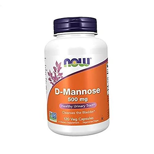 D-Mannose 500 mg, 120 Veg Cаpsules, Non-GMO Project Vеrified, Healthy Urinary Traсt