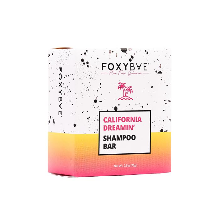 Miniatura 6 de FoxyBae Barra de champú sólida para el cabello, con proteína de arroz, biotina, aceite monoi y manteca de karité, nutre, fortalece, suaviza, para