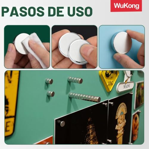 Miniatura 6 de Wukong Mini Imanes De Neodimio, 5x2mm 30 Piezas Imanes Pequeño Pero Fuerte Para Nevera, Oficina, Impresora 3d, Maqueta Y Proyecto Diy