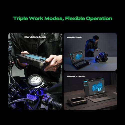 Image of Creality Sermoon P1 3D Scanner with Built-in PC, Wireless Professional CAD /Reverse Engineering to 3D Printing & Art Design, 0.02mm Accuracy, 100FPS Blue Laser Scanning with WiFi 7