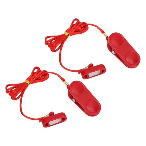 Aramox Clé de sécurité pour Tapis Roulant, Lot de 2 Arrêts d'urgence ABS Plats Ovales 30 X 12 Mm pour les Utilisateurs de Machines à Courir, Adaptés pour 9600 GTS7 M8 M9 Exercice de Gymnastique à
