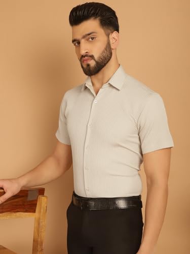 Image of Indian Needle Men's Striped Regular Fit Shirt