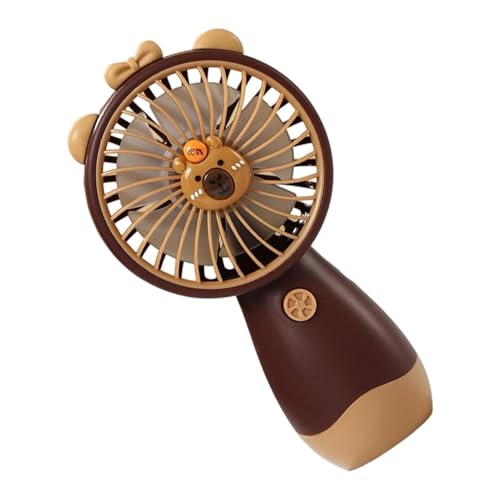 Generico Abanico portátil | Capybara dispositivo portátil USB recargable – Ventilador de mano potente, para viajes, camping, al aire libre, playa, festivales, deportes, oficina, compras