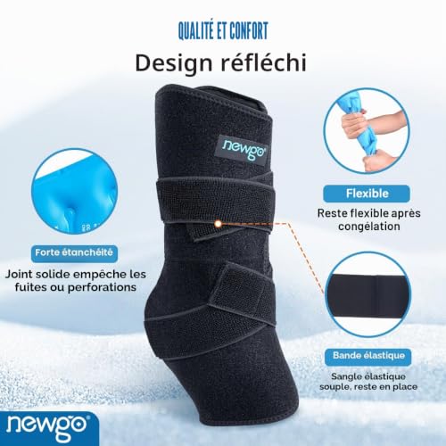 NEWGO Guêtres Rafraîchissantes Cheval – 2 Packs avec 4 Blocs de Gel – vue 6