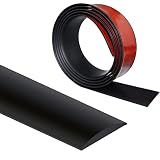 Gangdise Black Floor Transition Strip Waterproof Self Adhesive Floor Cover Strip Seam Binder 6.56 Fe