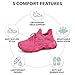 Womens Walking Shoes Mesh Non Slip Gym Sports Casual Fashion Sneakers, Orthopedic Walking Tennis Lightweight Sneakers for Travel Work (Light Pink, Adult, Women, 9.5, Numeric, US Footwear Size System, Wide)