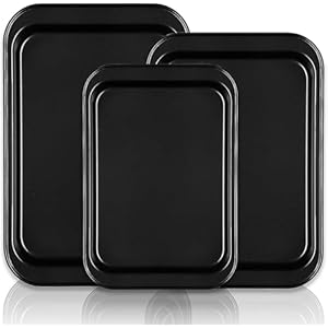 For Baking Sheet Tray Set 3 Pack Cookie Sheet Pan for Oven Nonstick Bakeware Sets wi For Baking Sheet Tray Set 3 Pack Cookie Sheet Pan for Oven Nonstick Bakeware Sets wi