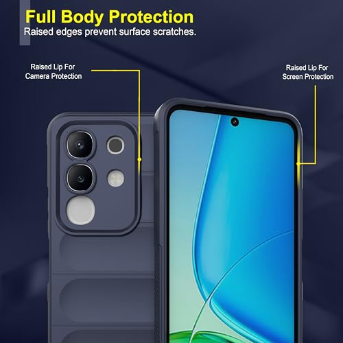 Image of Zapcase Back Case Cover for iQOO Z10x 5G | Compatible for iQOO Z10x 5G Back Cover | Liquid Silicon Magic Case with Camera Protection | Sapphire