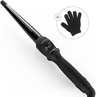 Xtava Twirl Curl Curling Wand - 0.5 to 1 Inch Professional Dual Voltage