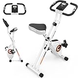 YOSUDA フィットネスバイク 静音 8段階負荷調節 エアロバイク 家庭用 折りたたみ コンパクト収納 軽量 組み立て簡単 トレーニングバイク 室内バイク サイクリングマシン 有酸素運動 XB001