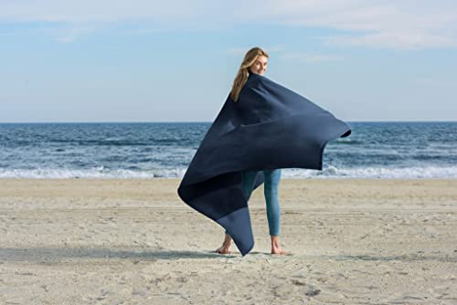 Mv Sport Oversized Sweatshirt Blanket – Lightweight Blanket – Fleece Knit Blanket (Royal Heather) #TOP4