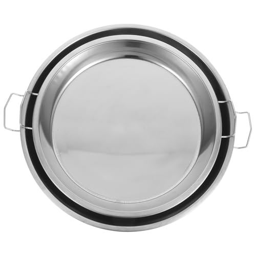 SECFOU 2 Piezas De Utensilios Para Hornear De Acero Inoxidable Bandejas De Acero Inoxidable Para Alimentos Bandeja Para Cocinar Al Vapor Bandeja De Vapor De Acero Inoxidable Bandeja De