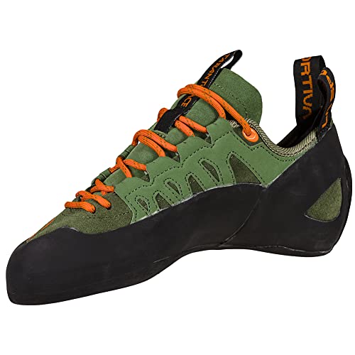 La Sportiva Men's Tarantulace Rock Climbing Shoes, Olive/Tiger, 12 - Thumbnail 5