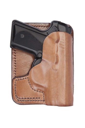 Rear Pocket Leather Holster (Brown), Right Hand, Colt Mustang