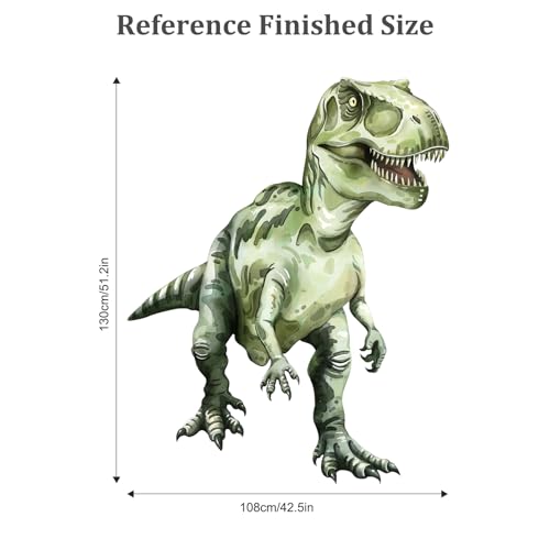 Vinilo Decorativo Dinosaurio Tyrannosaurus 108x130 cm miniatura 5