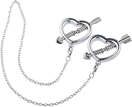 Pinzas para pezones pinzas para pezones mujeres pinza para pezones extrema, estimulación del pezón, con cadena, esclavo fetiche erótico SM juguete sexual para mujeres