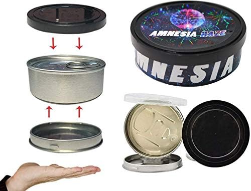 Self-seal Uyes Cali Tin Can with Lid - NO TOOLS NEEDED - 100ml/3.5g (40 sets with labels)