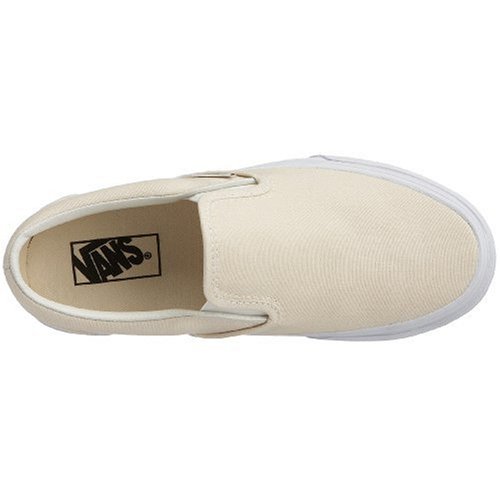 Vans Vans Unisex Classic Slip-On(tm) Core Classics Sneaker, White (Canvas), Men's 7.5, Women's 9 Medium