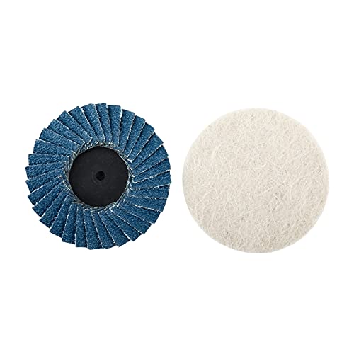 Patioer Sanding Discs, 45Pcs Quick Change Discs Set 2 Inch Zirconia Sanding Discs With 1/4" Holder, Surface Conditioning Discs For Die Grinder Surface Strip Grind Polish Finish Burr Rust Paint Removal #TOP7