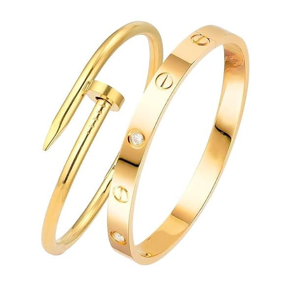 MEENAZ bracelet for Women Evil Eye Bangles for women Anti Tarnish Stylish Adjustable Bracelet for girls gold Kada for Women Accessories Jewellery for Woman Girls friendship gift for sister