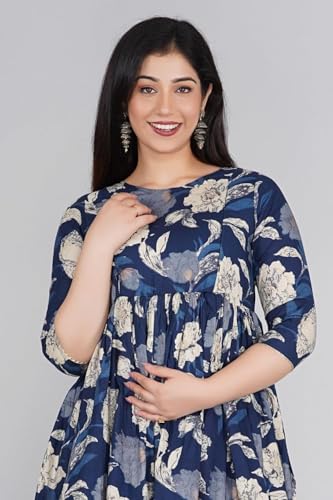 Image of Women's Maternity Kurti for Feeding Zippers |Easy Breastfeeding Kurti for Nursing Pre and Post Pregnancy (Combo of 2 Kurti)