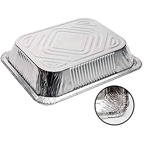 FUNSTITUTION Aluminum Foil Pans 9x13 (30 Pack) - Disposable Aluminum Baking Pans With High Heat Conductivity For Grilling, Cooking, Storing, Prepping by FUNSTITUTION - Image 7