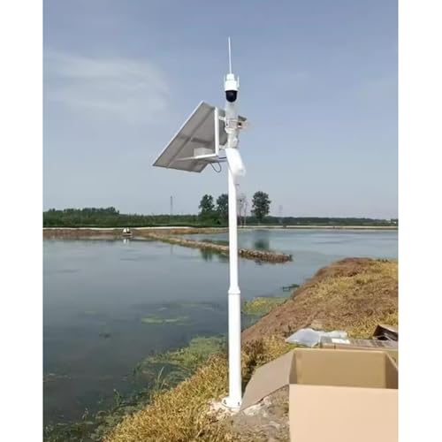 Poteau pour caméra de sécurité extérieure de 157,5 pouces avec fixation au sol tous temps