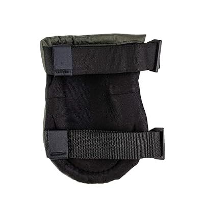 ALTA 50453.09 AltaFLEX Gel Insert Heavy Duty Knee Protector Pad, Olive Green Cordura Nylon Fabric, AltaLOK Fastening, Flexible Cap, Long, Olive Green