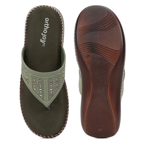 Image of ORTHO JOY doctor Footwear for women|| Fancy Footwear For Women || Orthopedic Women's Fancy Slipper /Sandal For Women