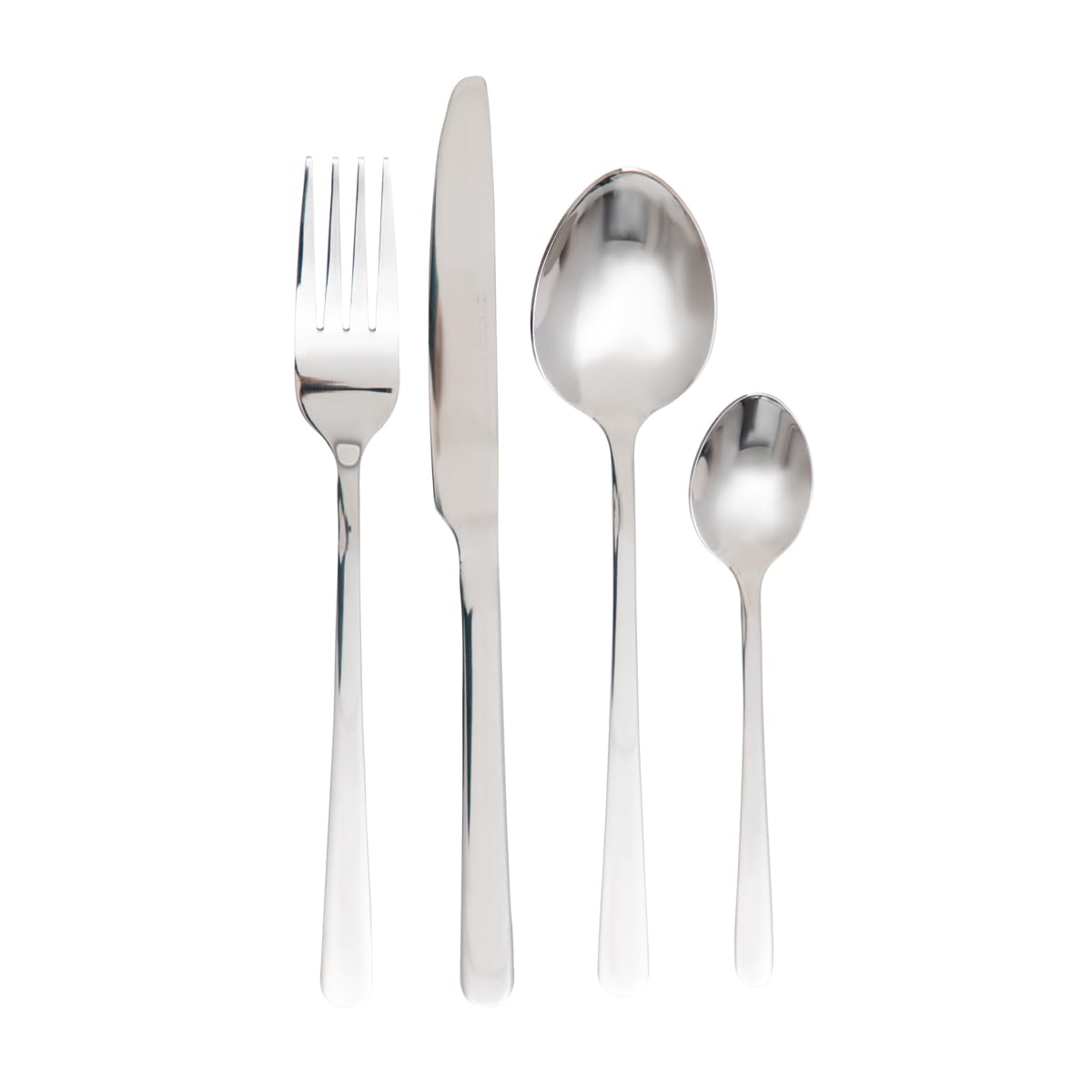HOMLA 24-teiliges Edelstahl Besteckset Lugano – Messer, Gabel, Löffel, Teelöffel, Set Für 6 Personen, Gold