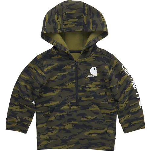 Image of Carhartt Kid's CA6273 Long-Sleeve Half-Zip Sweatshirt - Boys