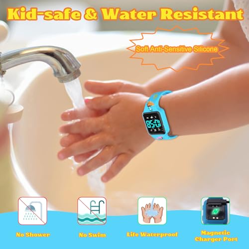Image of Toddler Potty Training Set - Potty Training Watch with Musical /Vibration Countdown Alerts, Fun Board Book, Progress Chart & Reward Stickers - Interactive Potty Training Kit for Kids Ages 2-6