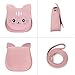 Abberry Cute Cat Crossbody Bag,Little Girls Cute Fashion Cat Coin Purse Pouch(Pink)