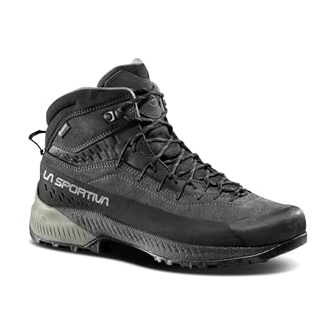 La Sportiva Mens TX4 EVO Mid GTX Approach/Hike Shoes, Carbon/Clay, 10.5 Cover