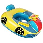Vicloon Baby Swimming Float Inflatable, Inflatable Baby Float Baby Swimming Ring, Swimming Float Inflatable for Infants, Car Steering Wheel Baby Swimming Ring for Age 1-6 Years Toddler