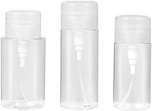 120/150/200mlPress Hervulbare Flessen Draagbare Nail Art Polish Remover Cleaner Make-up Fles Druk Pomp Dispenser