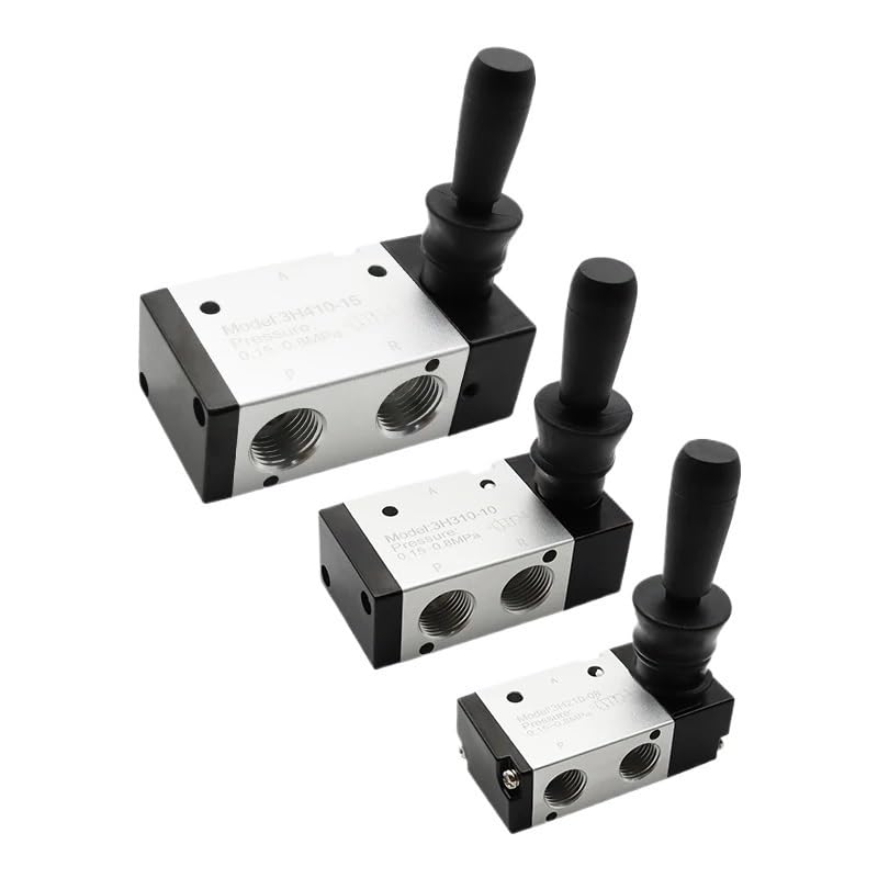 Válvula neumática push-pull de 3 puertos 3H210-08 para control manual