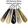 5MOONSUN5 Shoe Horn Made with Real Horn Handmade. Home or Travel Use. Shoehorn for Men or Women Shoes & Boots. Best Gift Idea. (HORN-16'') #5
