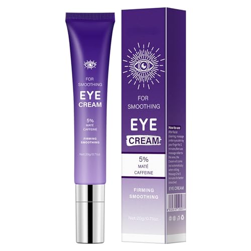 Siero contorno occhi alla caffeina anti-età Yerba Mate crema sotto gli occhi per occhiaie, borse gonfiore sotto gli occhi e rughe linee sottili, uomini e donne, Cool Touch lenisce l'affaticamento