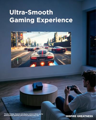 TCL PlayCube 1080P FHD DLP Projector, Portbale Projector Compatible with Google TV & Netflix, 750 ISO Lumens, 4K Supported, Built-in 66Wh Battery, Up to 150'' Screen, Auto Focus & Keystone - image 8