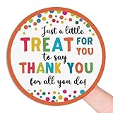 120 x Treat for You to Say Thank You for All You Do Sticker Round Circle Appreciate You Gift Label Sticker Employee Appreciation Staff Corporate Teacher Favor Tag 1.6 inch