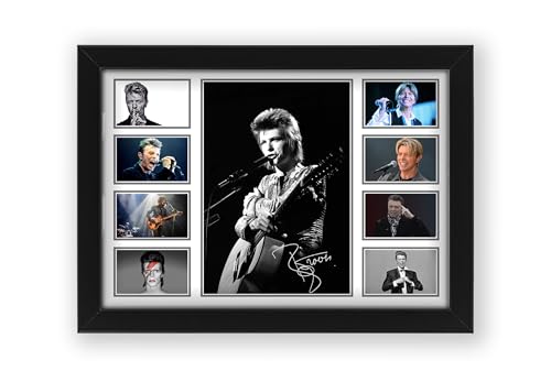 David Bowie Signed Poster Print - Limited Edition Autograph Fan Gift – Collectible Memorabilia Merchandise (Unframed A3 (30x40cm))