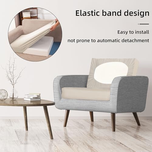 Image of 8 Pcs Outdoor Cushion Covers, Patio Sofa Cushion Covers Replacement