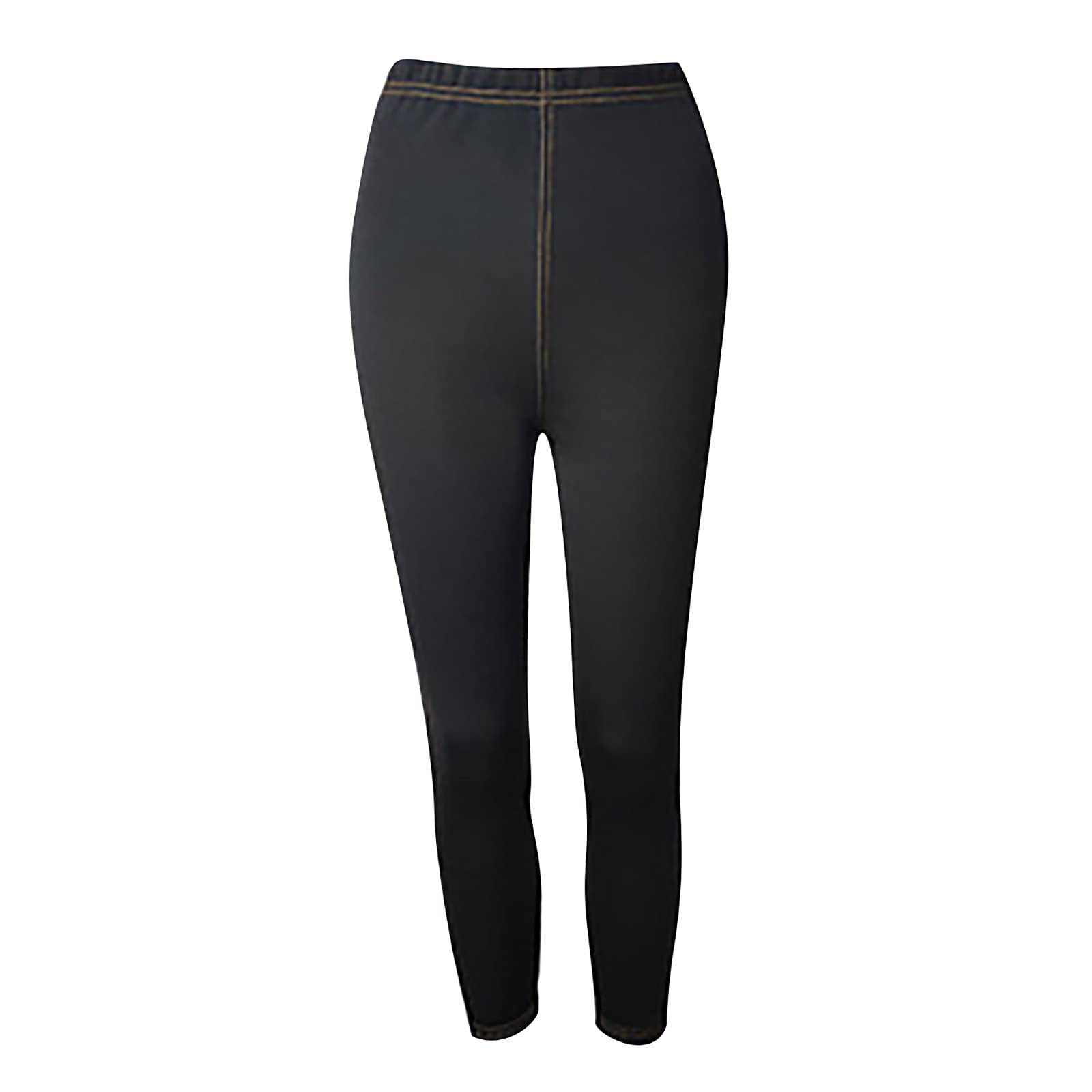 Thickened Cashmere Imitation Denim Leggings Show Thin Thickened Warm Pants Pencil Pants