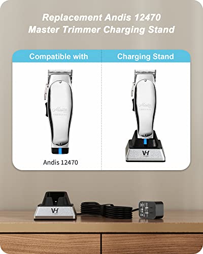 Vhbw For Andis 12470 Charging Stand, Andid Master Cordless Clipper Charger Stand, Andis Master 12470 Charger For Andis 12470 Professional Master Cordless Lithium Ion Hair Clipper, Silver #TOP2