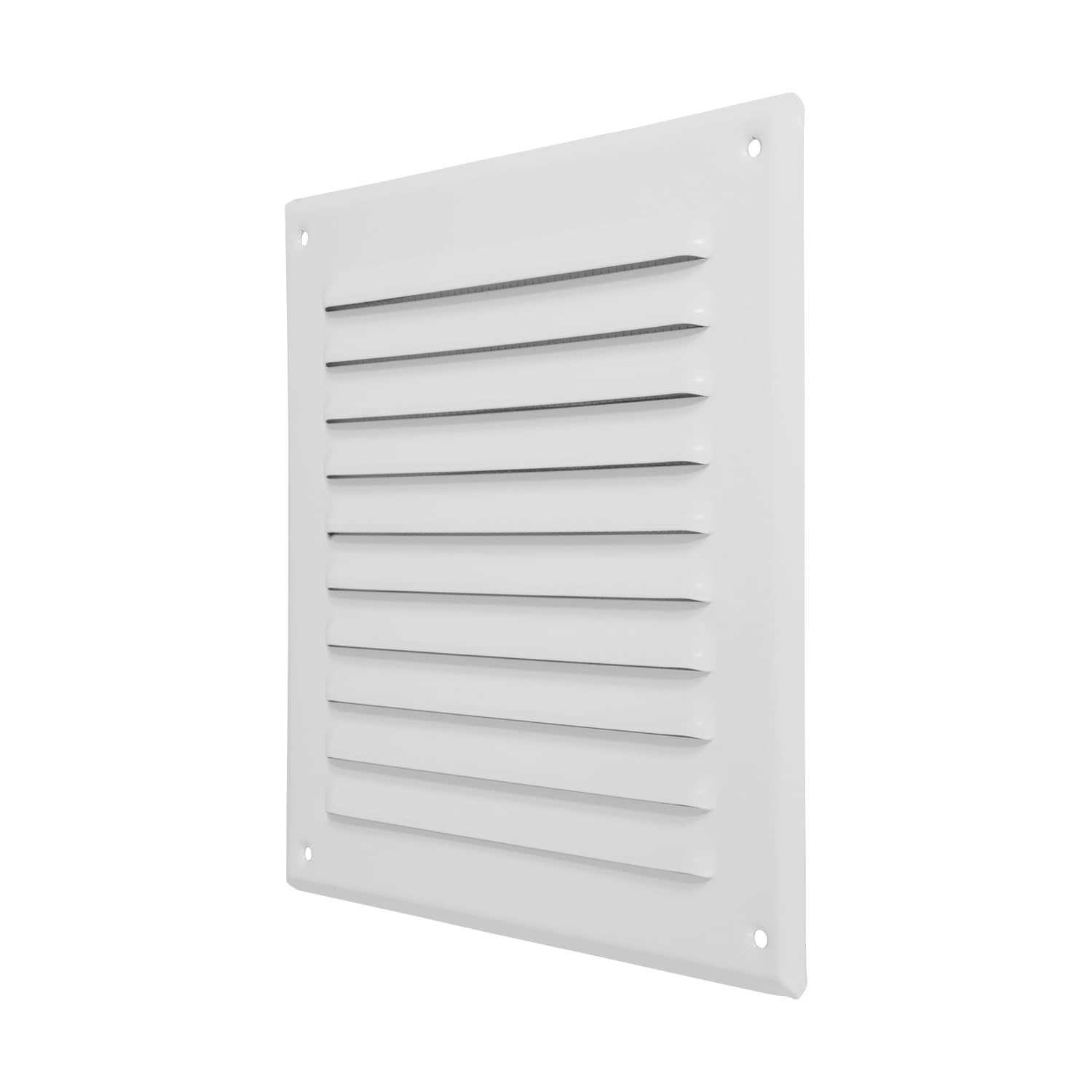 Repa Market 195 x 195 mm White Wall Vent Cover with Screen Mesh - Indoor, Outdoor Soffit Vents - External Vent Cover - Ventilation Grilles, Metal Air Vent Covers for Walls, HVAC, Tumble Dryer Vent